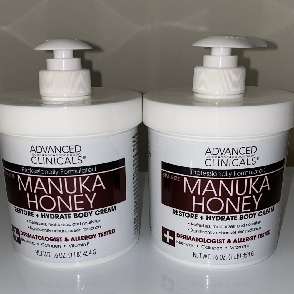 Manuka Honey Body Cream Restore & Rehydrate Dry Skin White and Brown
